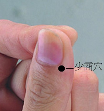 少商穴→治感冒、發(fā)熱