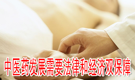 中醫(yī)藥發(fā)展需要法律和經濟雙保障